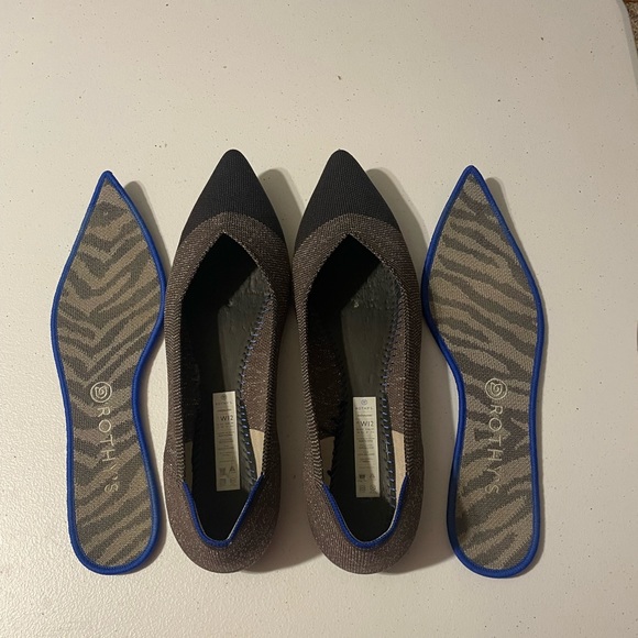 Rothy’s EUC Twilight Metallic Captoe Point Size 12 - Picture 4 of 4